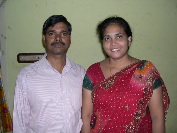 Pastor Israel and his wife, Viyashree